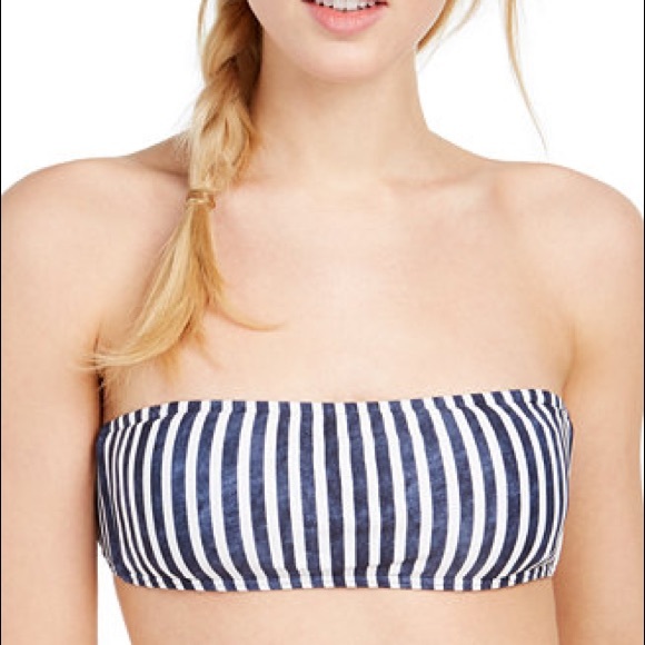 NAVY STRIPES Rosy Tie Back Bikini Swim Top - Picture 3 of 3